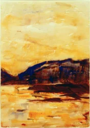 Lumière dorée du soir au lac Majeur